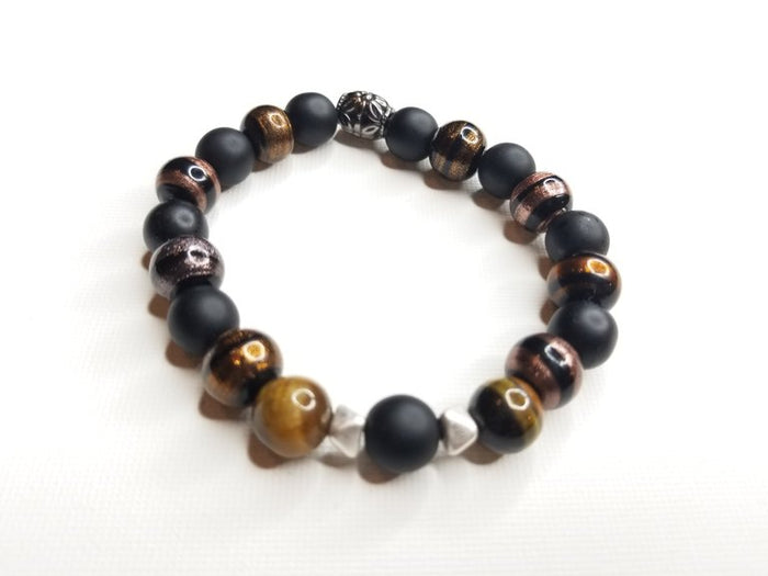 Men's Multi Stone Bracelet