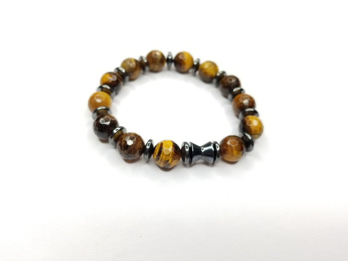 Men's Tiger Eye Gemstone Bracelet