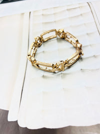 Brass Metal 3 PC Stretch Bracelet
