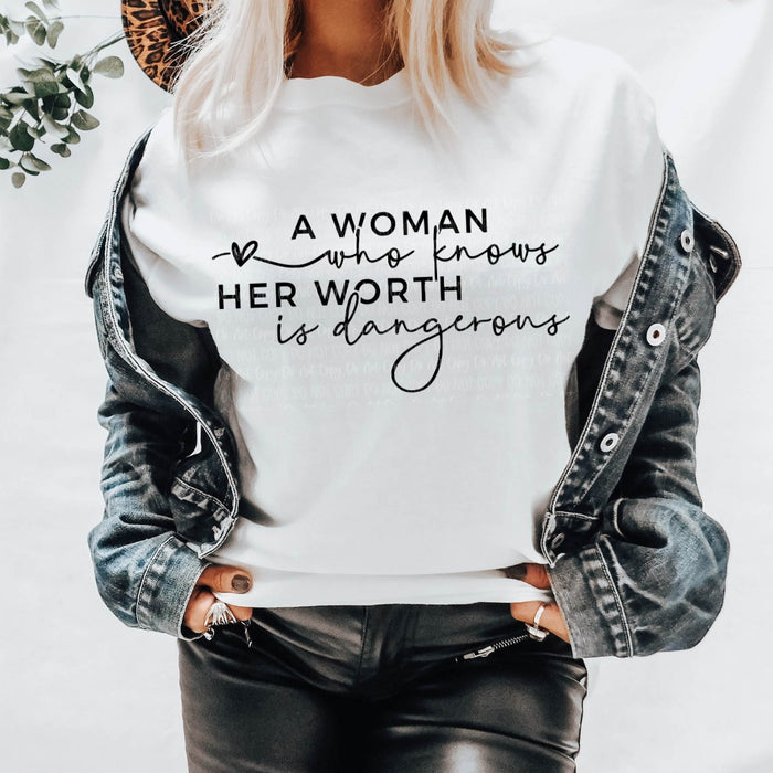 "Worth" Inspirational Novelty Sweatshirt