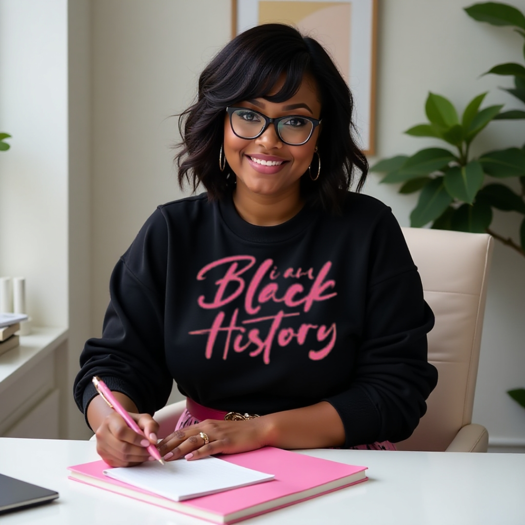 "I Am Black History" Inspirational  Novelty Sweatshirt