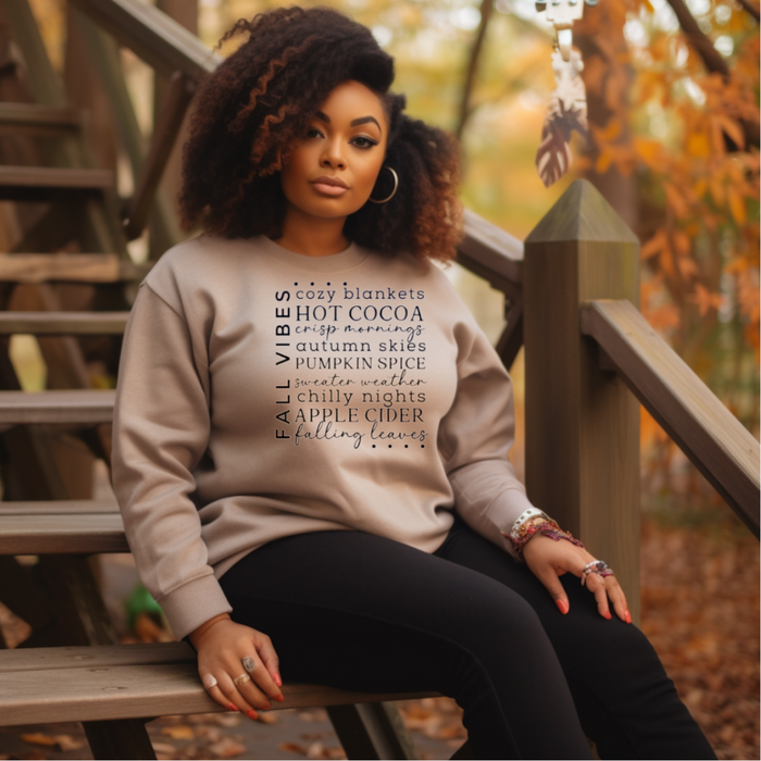 "Fall Vibes" Novelty Sweatshirt