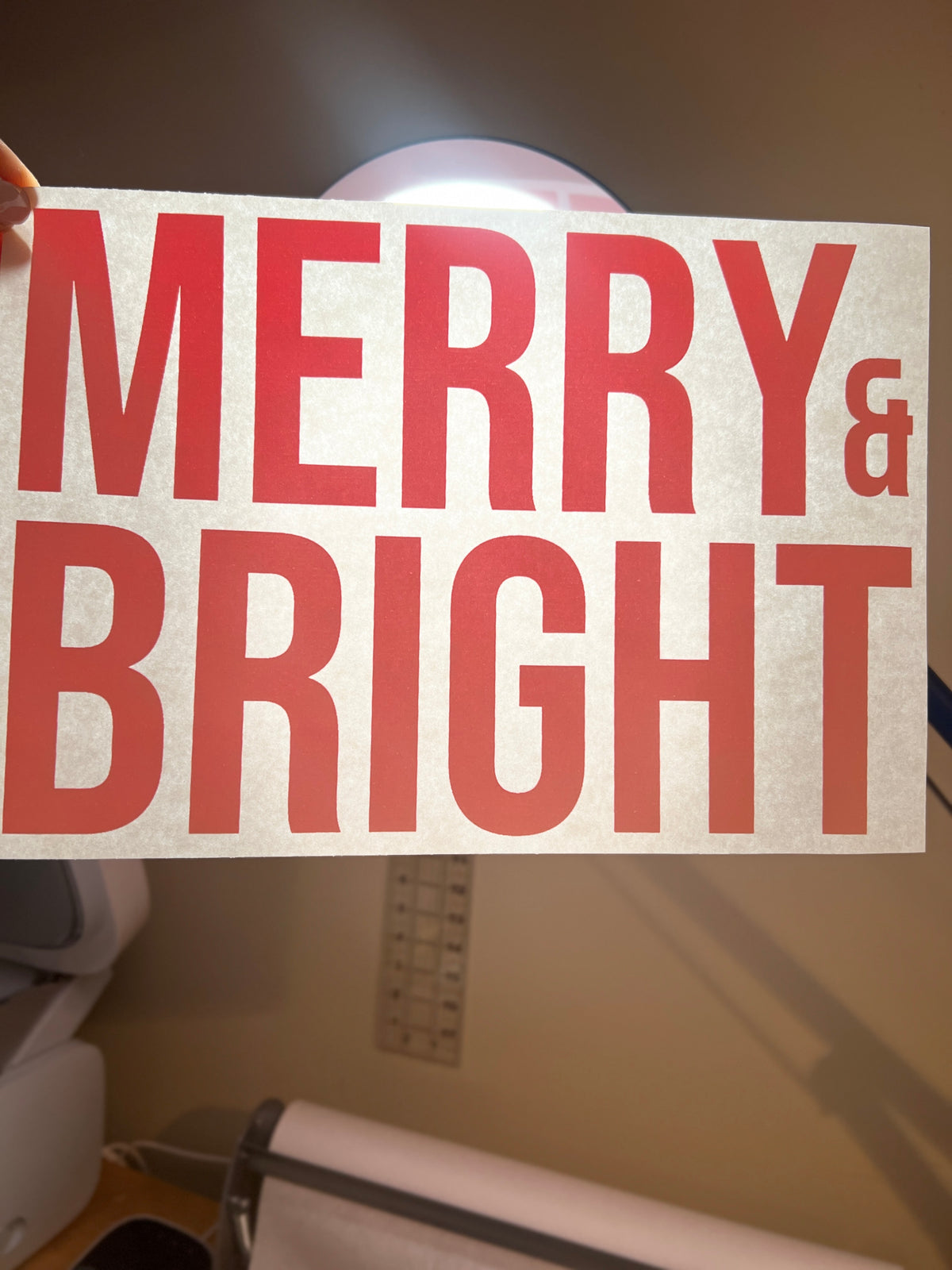 "Merry & Bright" Transfer