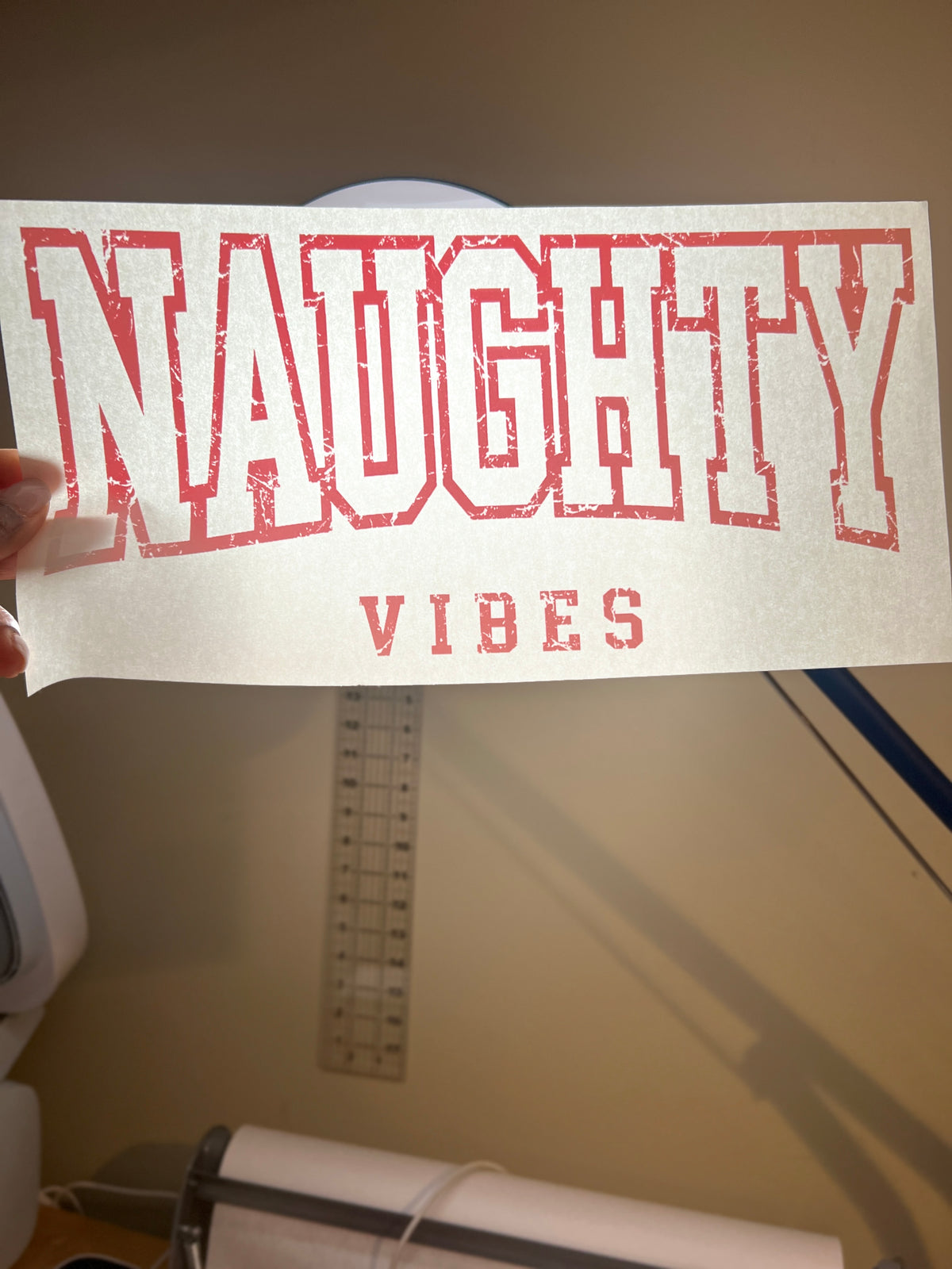 "Naughty Vibes" Transfer