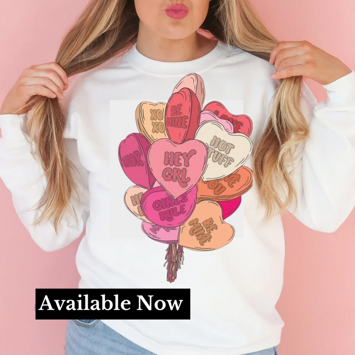 {VDay Edition} "Hey Girlie" Novelty Sweatshirt