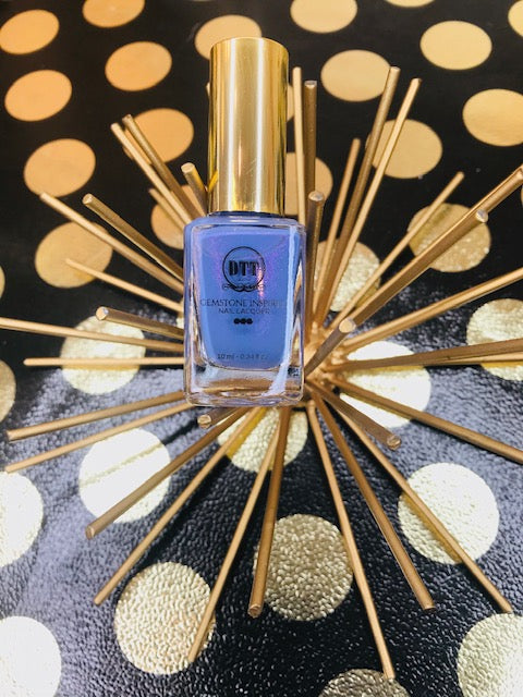 Blue Chalcedony Gemstone Inspired Vegan Nail Lacquer