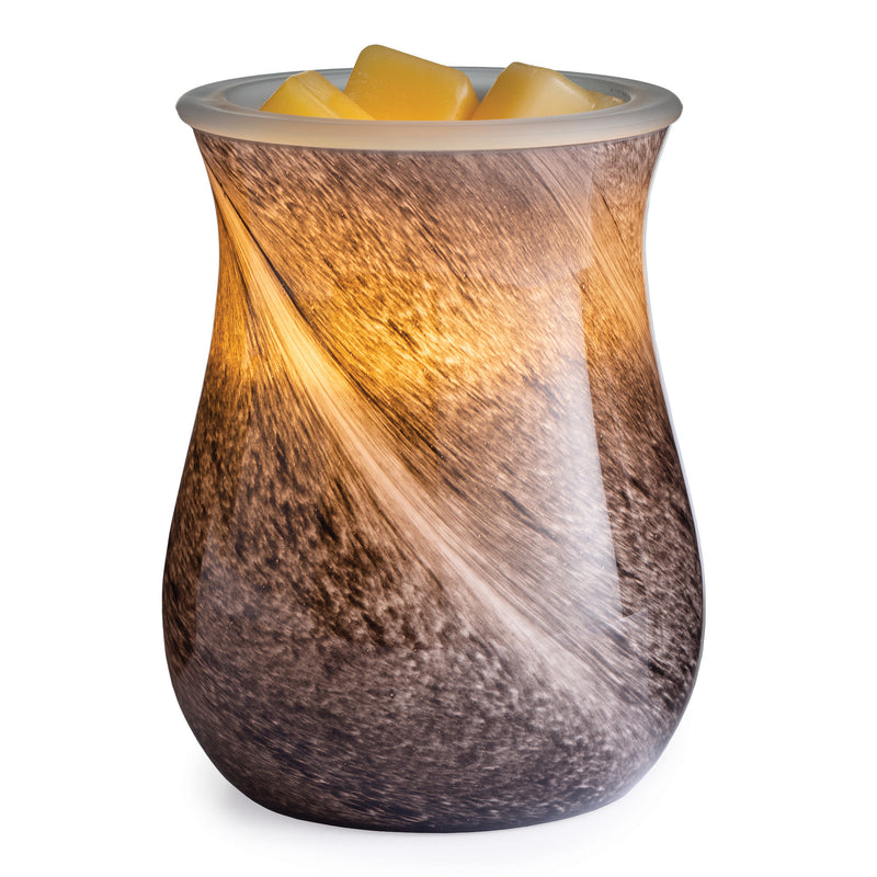 Marble Hand Blown Glass Illuminating Wax Melt Warmer