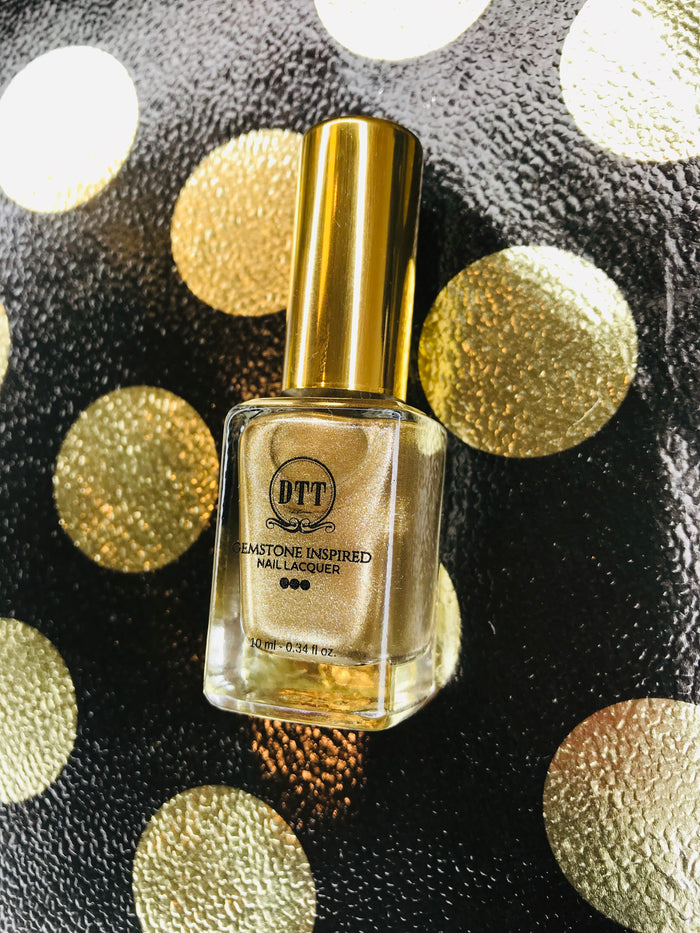 Solid Gold Gemstone Inspired Vegan Nail Lacquer